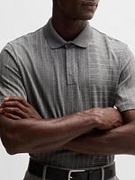 Mercerized-Cotton Polo Shirt with Mixed Stripes