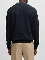 Wool Sweater with Double B Monograms