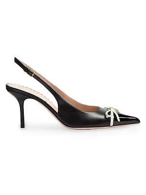 Bepointy Slingback Pumps 80MM Patent Leather