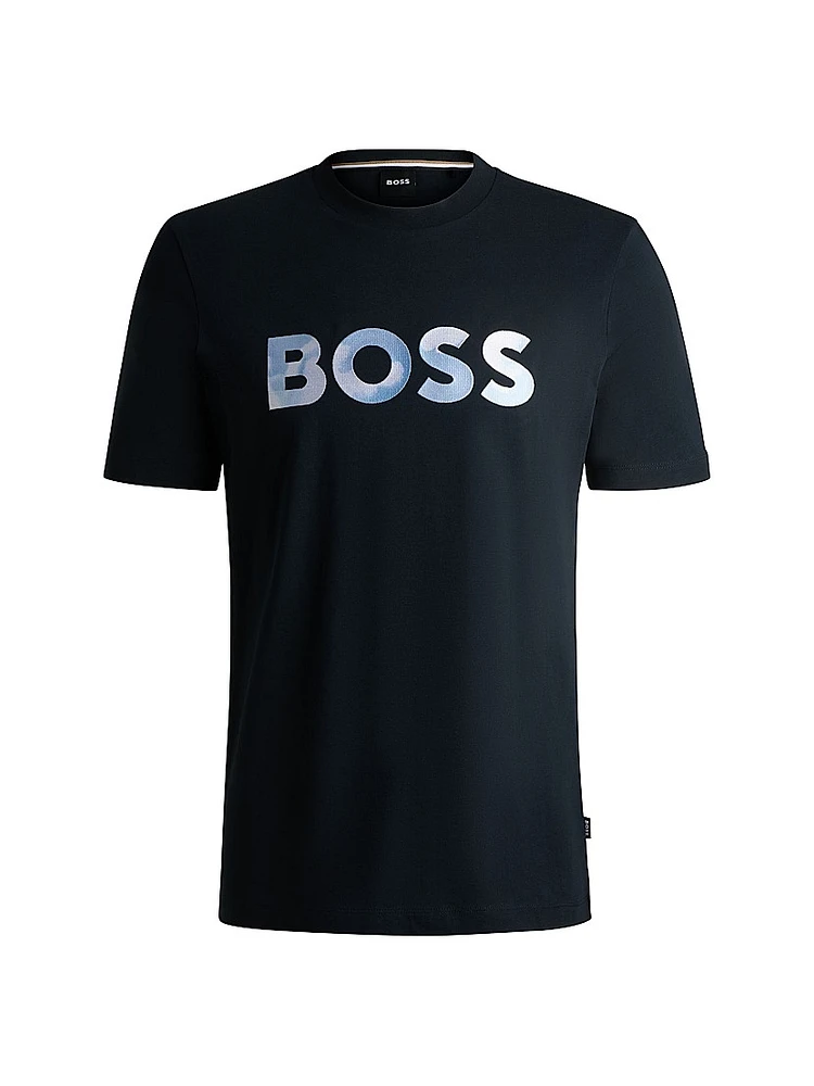 Cotton-Jersey Regular-Fit T-Shirt with Script Logo