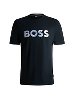 Cotton-Jersey Regular-Fit T-Shirt with Script Logo