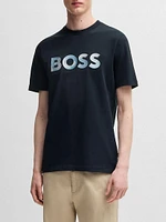 Cotton-Jersey Regular-Fit T-Shirt with Script Logo