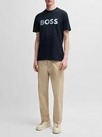 Cotton-Jersey Regular-Fit T-Shirt with Script Logo