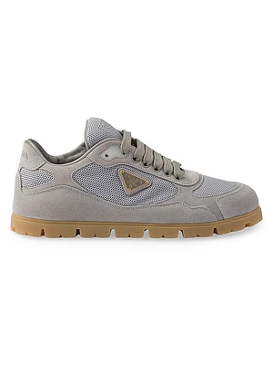 Trail Mesh Fabric and Suede Sneakers