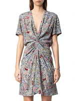 Rozom British Flowers Minidress