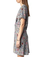 Rozom British Flowers Minidress
