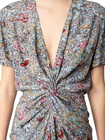 Rozom British Flowers Minidress