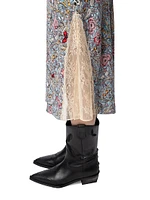 Jayla Soft British Flowers Midi-Skirt