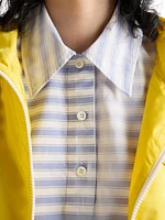 Striped Old Poplin Polo Shirt
