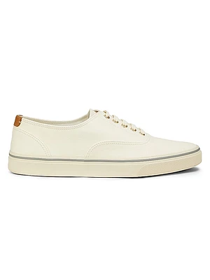 Canvas & Leather Low-Top Sneakers