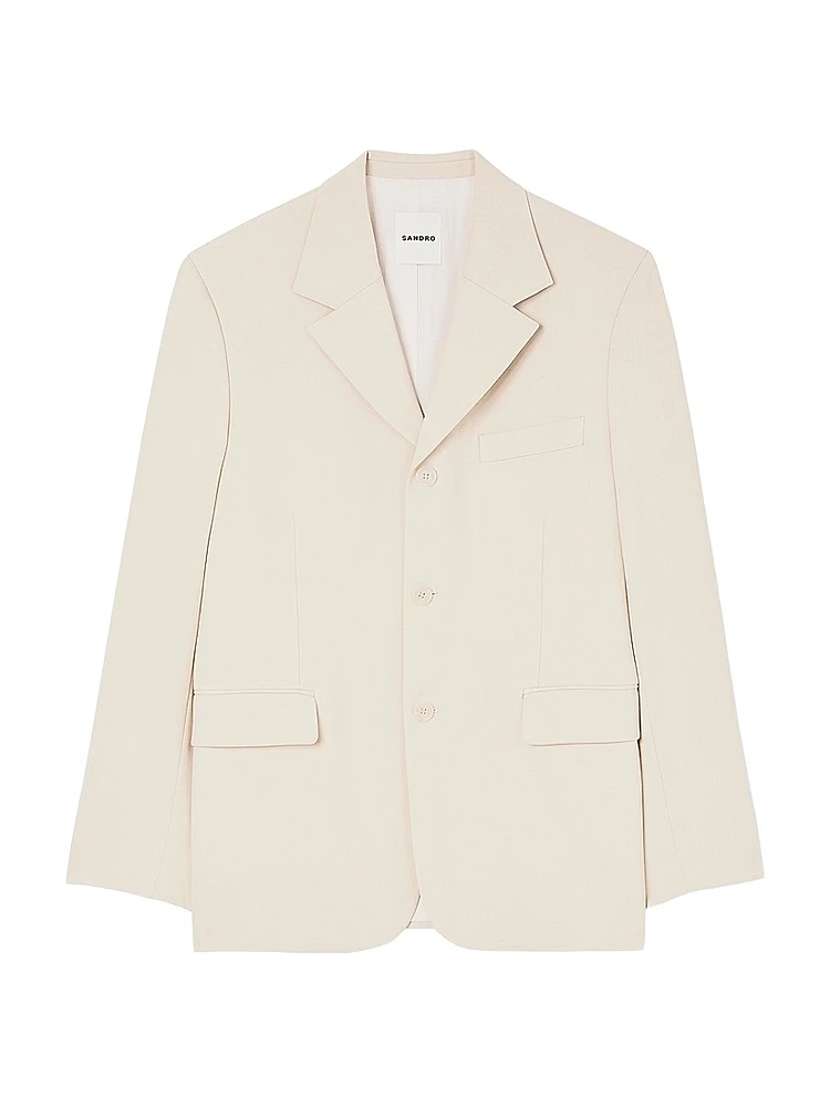 Oversized Wool Suit Jacket