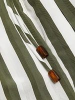 Carrington Seersucker Striped Midi-Dress