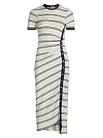 Shanna Striped Midi-Dress