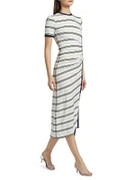 Shanna Striped Midi-Dress
