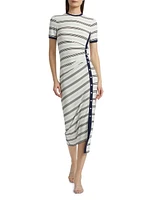 Shanna Striped Midi-Dress