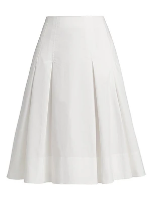 Samantha Pleated Knee-Length Skirt