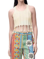 LOEWE x Paula's Ibiza Beaded Tassel Tank Top