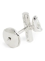 Serti Sur Vide 18K White Gold & 0.32 TCW Diamond Stud Earring
