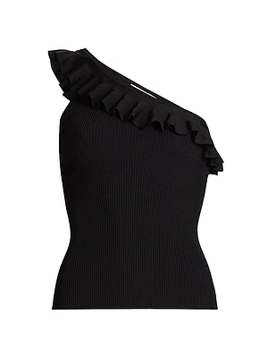 Rhiannon Ruffled Asymmetric Tank