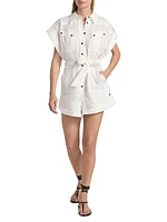 Coco Cuffed Linen Romper