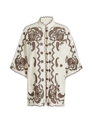 Ascension Embroidered Linen Shirt