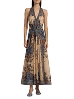 Ascension Cotton Halter Maxi Dress