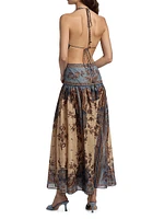 Ascension Cotton Halter Maxi Dress
