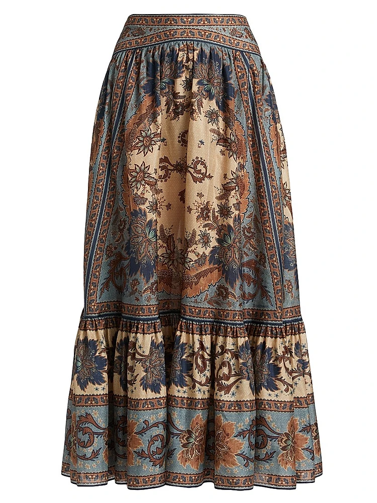 Ascension Tiered Midi-Skirt
