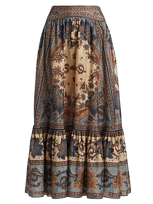 Ascension Tiered Midi-Skirt