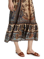 Ascension Tiered Midi-Skirt
