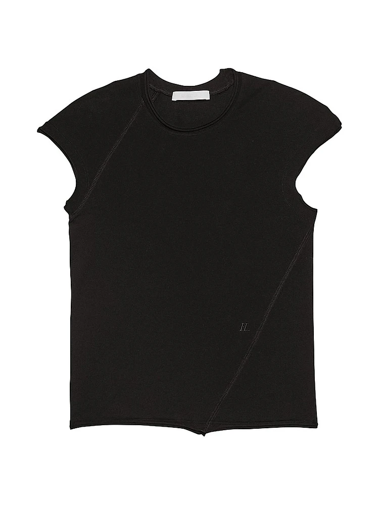 Twisted Crop Crewneck Top