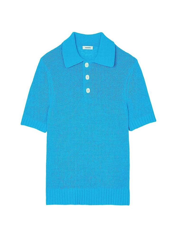Knit Polo Shirt