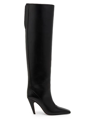 Spur 95MM Square Toe Knee-High Boots