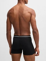 Three-Pack of Stretch-Cotton Boxer Briefs with Logo