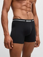 Three-Pack of Stretch-Cotton Boxer Briefs with Logo