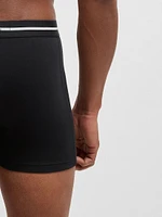 Three-Pack of Stretch-Cotton Boxer Briefs with Logo