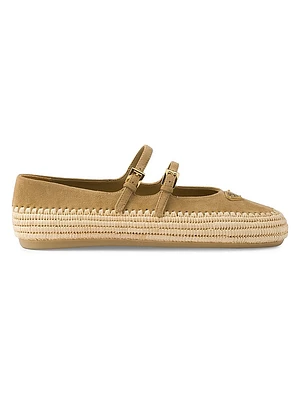 Suede Ballerinas