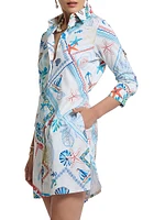 Haven Nautical Print Shirtdress