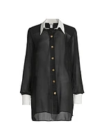 Lally Sheer Cover-Up Shirt