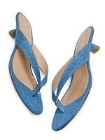 Rio Sleek 35MM Denim Sandals