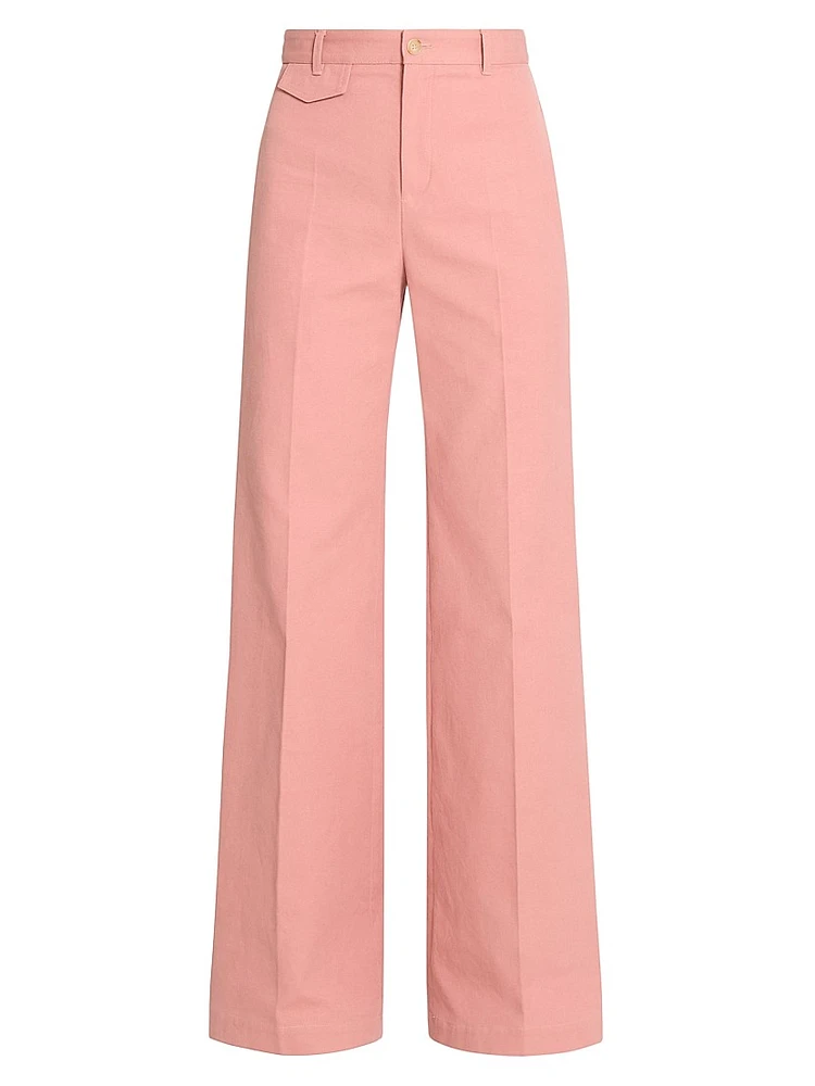 Woven Cotton Trousers