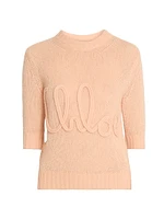 Logo Wool-Silk Sweater