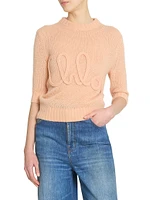 Logo Wool-Silk Sweater
