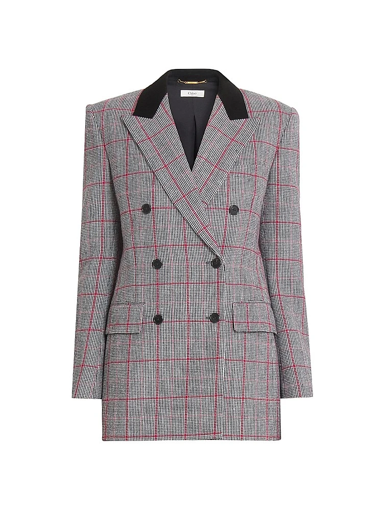 Tailored Wool Double-Breasted Jacket
