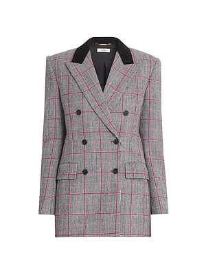 Tailored Wool Double-Breasted Jacket