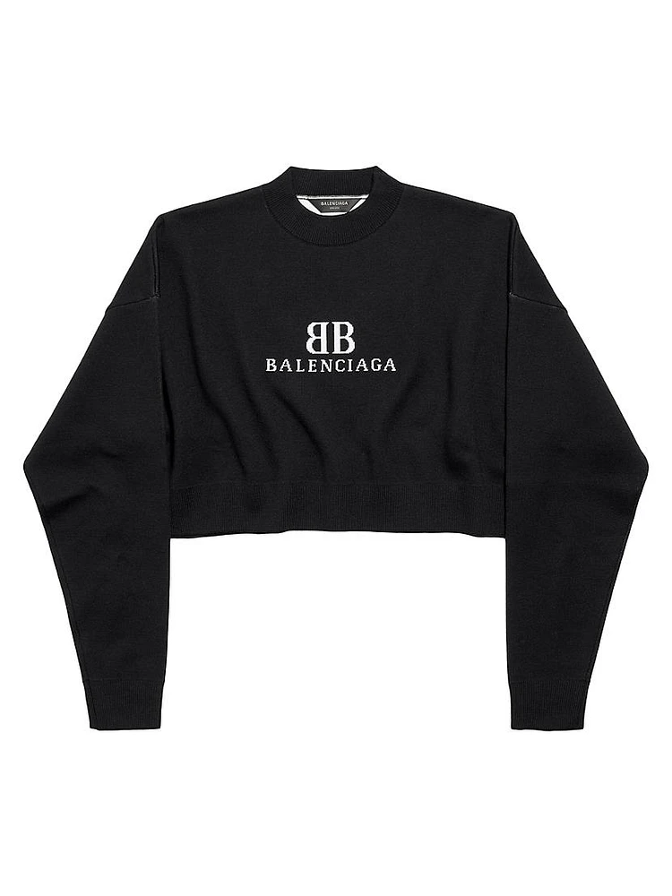 Cropped Crewneck T-Shirt