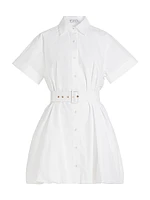 Harlow Bubble Hem Mini Shirtdress