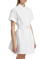 Harlow Bubble Hem Mini Shirtdress
