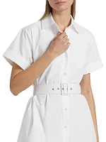 Harlow Bubble Hem Mini Shirtdress