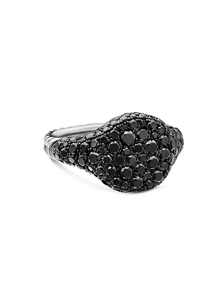Chevron Pinky Ring 18K White Gold